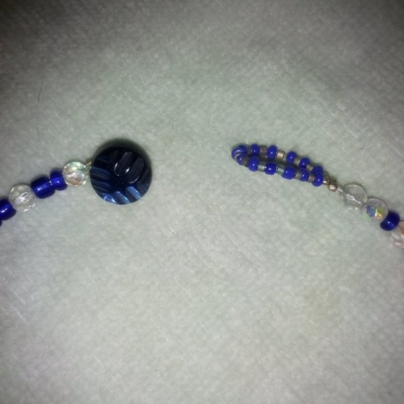 Glass bead necklace vintage - Picture 5 of 5